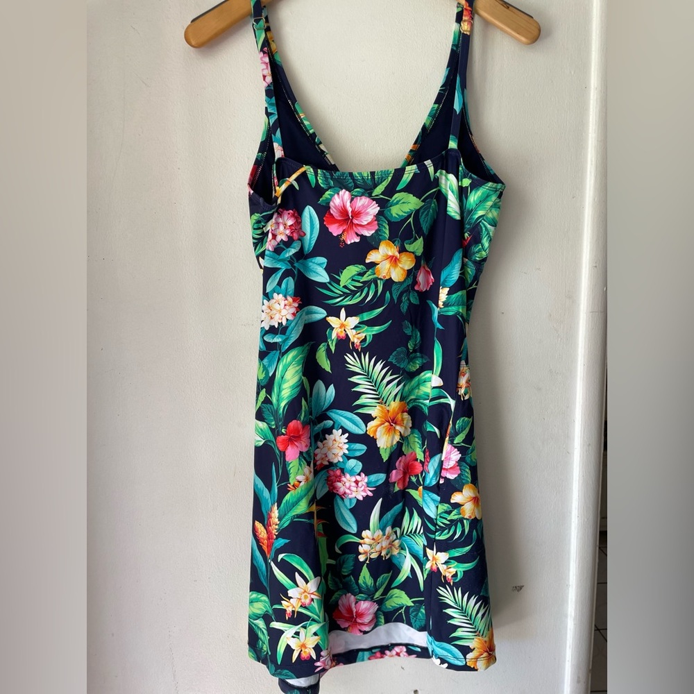 Tommy Bahama blue tropi- calling spa covers up dress size L - Picture 10 of 13